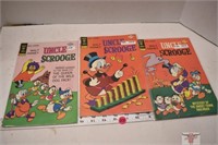 3 - Gold Key "Uncle Scrooge" Comic Books