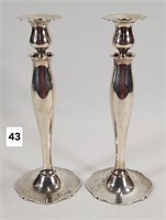 RW&S Sterling 'Antique' 11" Candle Sticks
