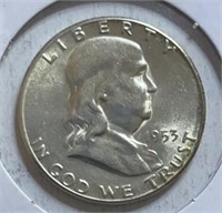 1953S Franklin Half Dollars