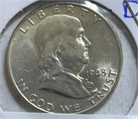 1948D Franklin Half Dollars
