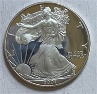 2001W PR Silver Eagle