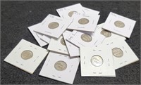 (15) Different Mercury Dimes: