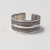 Sterling Silver Thick Braided Filigree Ring SJC