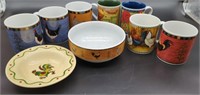 Rooster Mugs & Bowls