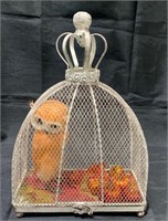 Metal Bird Cage & Owl