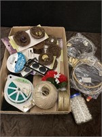 Craft Lot, Jewelry, Beads, Nests, Buttons & Ribbon