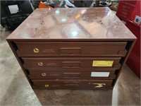 Lawson products drawer case with contents