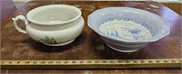 (2) Antique Bowls/Basins- Ironstone & Semi