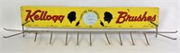 VINTAGE KELLOGG BRUSHES ADVERTISING DISPLAY RACK