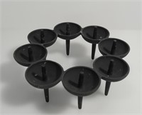 MCM DANSK CAST IRON CANDLEHOLDER BY B.RAJALIN