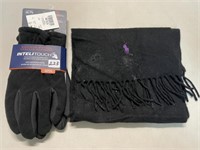 NEW DOCKERS XL GLOVES WITH SCARF