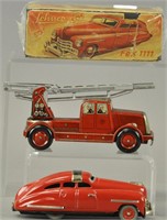 TWO GERMAN AUTOS - FIRE TRUCK/SCHUCO