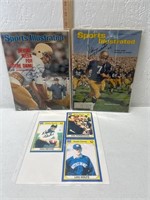 2 Sports illustrated Notre Dame signed -