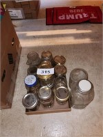 LOT CANNING JARS & OTHERS