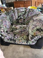 MULTI COLORED FLORAL CHAIR