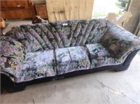 3 CUSHION MULTI COLORED FLORAL COUCH