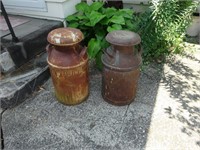 (2) Milk Cans w/ Lids