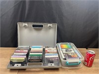 Cassette tapes w Carry Case and tote