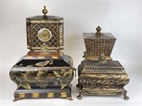Selection of Lidded Wooden Boxes
