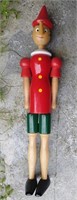 Wooden Articulated Pinocchio Figure 20"