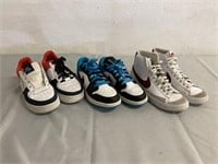 3 Used Pairs Of Nike Shoes Size 5 & 5.5Youth