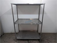 3-TIER METAL STORAGE SHELF, 50" X 27" X 70"