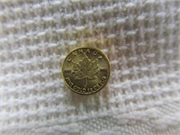 2021 Canada 50 Cent 1 Gram .999 Fine Gold Coin