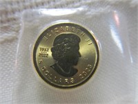 1952 - 2022 Canada $5 1/10oz Gold Maple Leaf