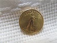 2014 US Gold Eagle $5 1/10 Oz Fine Gold Coin