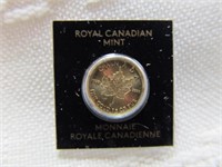 2021 Canadian Mint 1 Gram Gold Maple Leaf w/ Assay