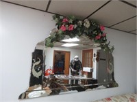 LARGE WALL MIRROR - FLORAL