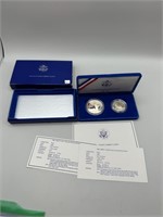 1986-S Liberty Two-Coin Set (Dollar Coin is 90% Si