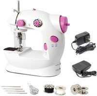 Mini Sewing Machine- PINK AND WHITE