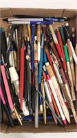Flat of pens, & pencils