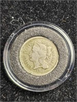 1868 Nickel Three Cent Pc