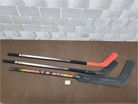 3 Floor hockey sticks