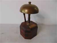 1945 Admirals dinner bell on wood stand, Japan