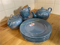 Partial Japanese lusterware tea set