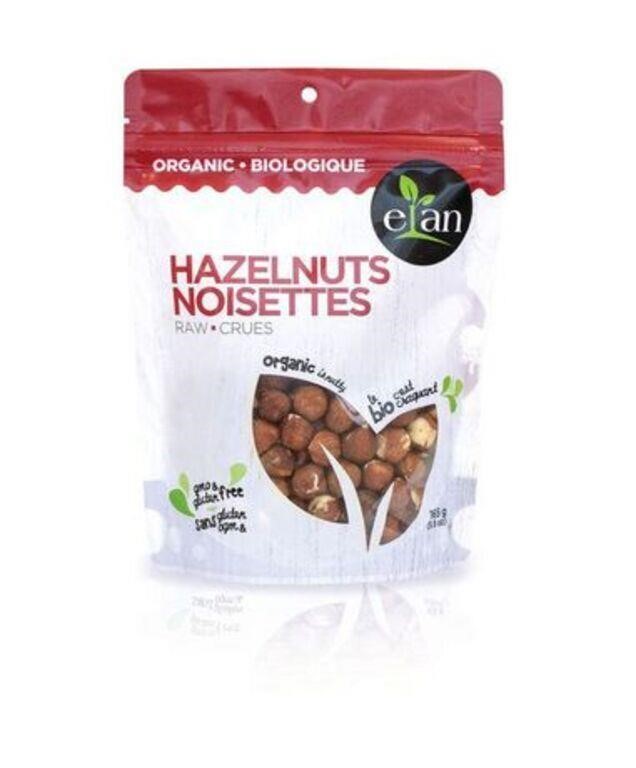 2 Pack SEALED Elan Raw Hazelnuts 165g Each BB