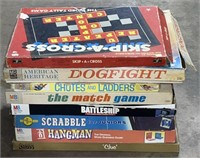 (ZA) Board Games Including Clue, Hangman , Battle