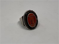 Southwestern Ring Marked Sterling, Artist Signed