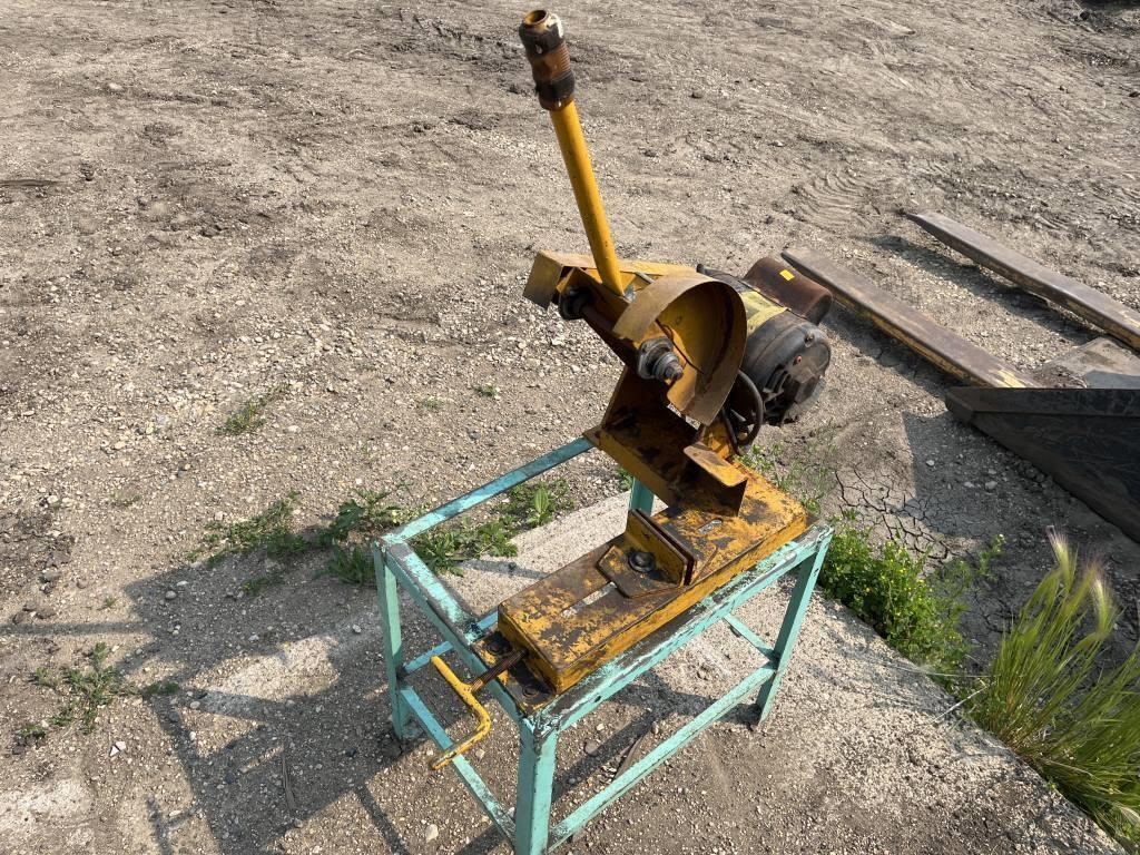 Chopsaw on stand – owner says works