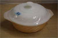 FIRE KING COVERED CASSEROLE DISH