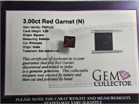 3.00ct Red Garnet (N)