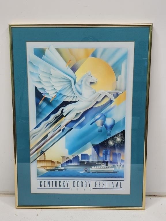 1992 Kentucky Derby Festival Framed Poster