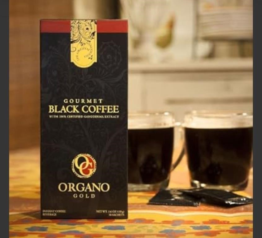 New, Organo Gold 2 Boxes Gourmet Black Coffee 60