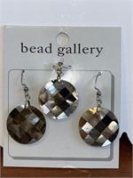 New Mosaic Shell Pendant and Earring Set