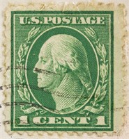 United States 1930's One Cent Stamp with Post Card