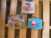 3 Tin Lunchboxes