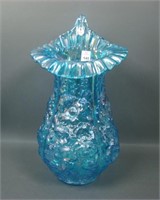 Fenton/DBS Sapphire Blue JIP Poppy Show Vase